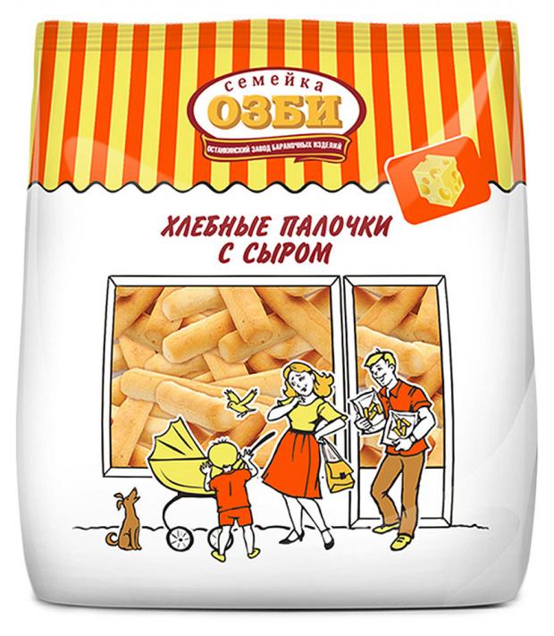 

Палочки хлебные «Семейка ОЗБИ» с сыром, 150 г