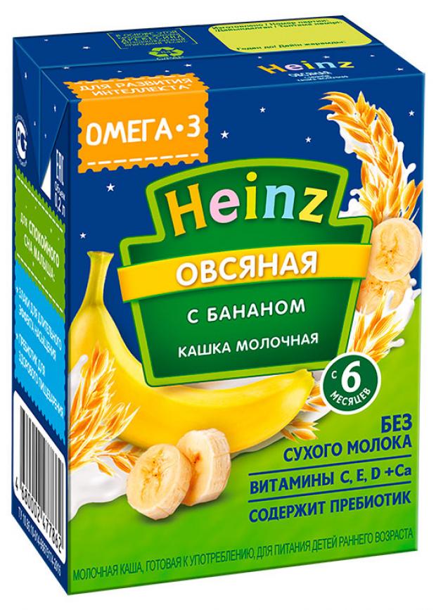 

Каша молочная Heinz овсяная с бананом с 6 мес., 200 г