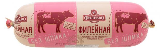 Колбаса вареная Филеево Филейная без шпика (0,8-1,2 кг), 1 упаковка ~ 1 кг