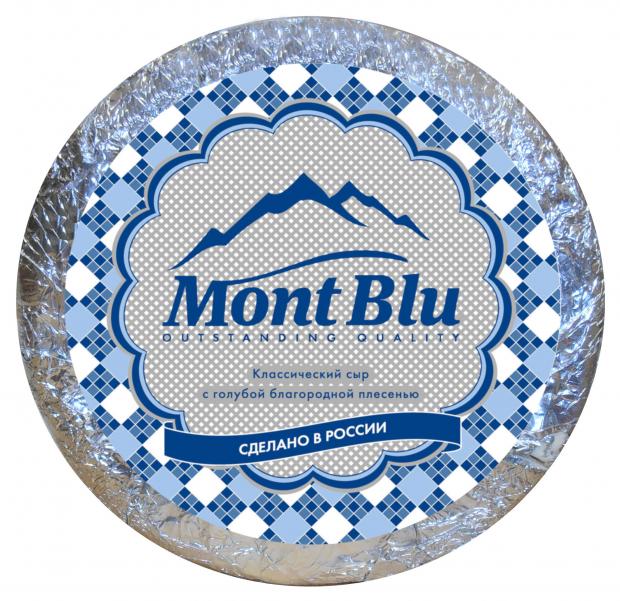 

Сыр полутвердый Mont Blu с голубой благородной плесенью 50% БЗМЖ, вес