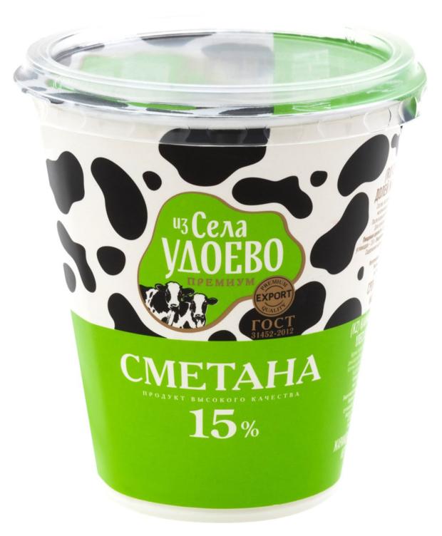 Сметана Из села Удоево 15%, 300 г