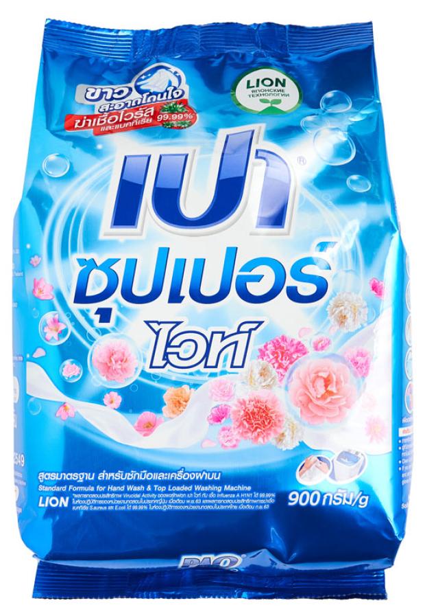 

Порошок для стирки Lion PAO Super White Антибактериальный белого и светлого белья, 900 г