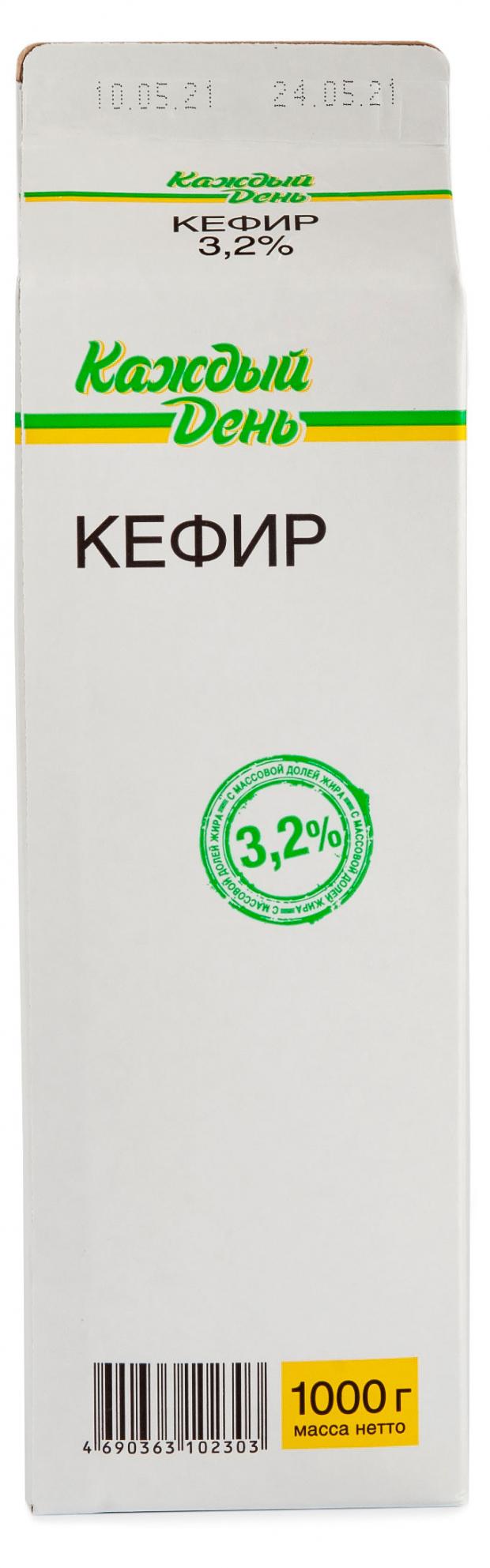 Кефир Каждый день 3,2% БЗМЖ, 1 л