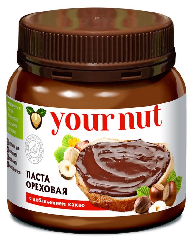 Паста ореховая Your nut с добавлением какао, 250 г