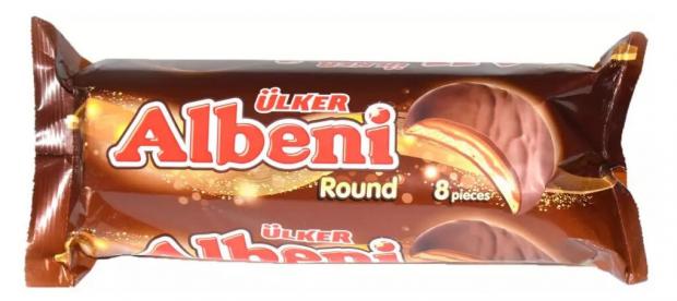 

Печенье Ulker Albeni Round с карамелью в молочном шоколаде, 320 г