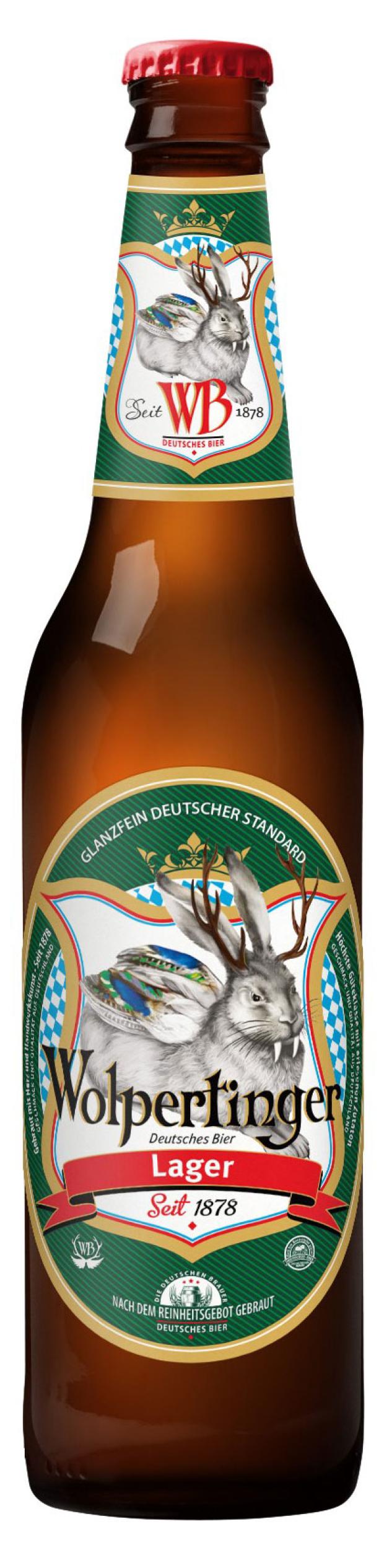 Пиво Wolpertinger Lager светлое фильтрованное, 500 мл