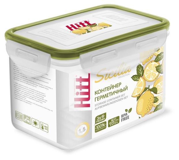 

Контейнер Hitt с герметичной крышкой 20,1х6,7х13,5 см