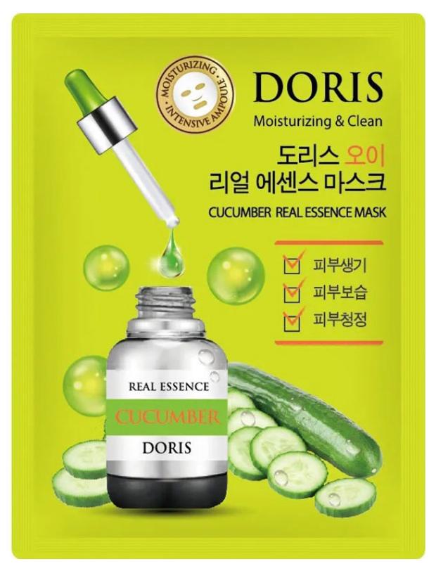 Маска тканевая для лица Jigott Doris Cucumber с экстрактом огурца, 25 мл