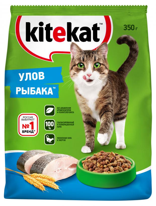 

Сухой корм для кошек Kitekat улов рыбака, 350 г