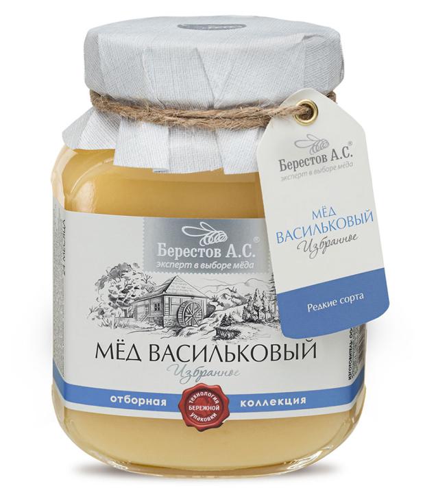 Мед натуральный Берестов А.С. цветочный полифлорный Васильковый, 500 г