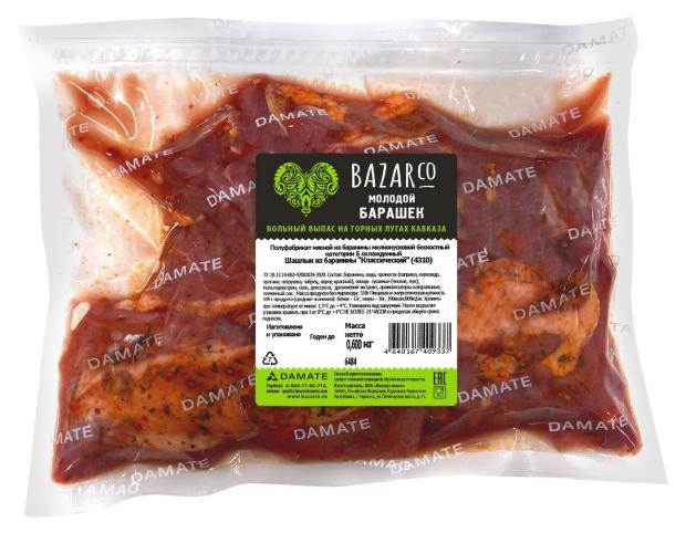 

Шашлык из баранины BAZARCo Классический охлажденный, 600 г