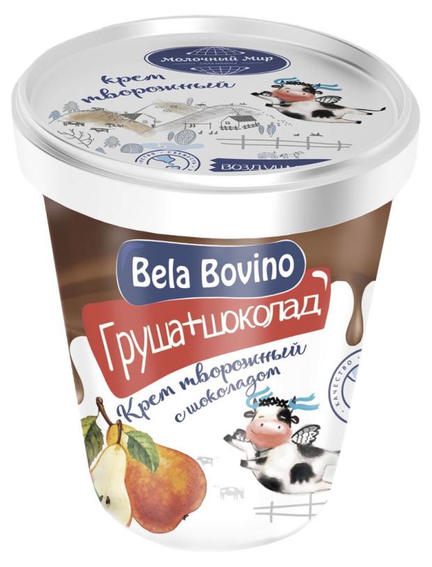 

Крем творожный Bela Bovino двухслойный груша и шоколад 3%, 145 г