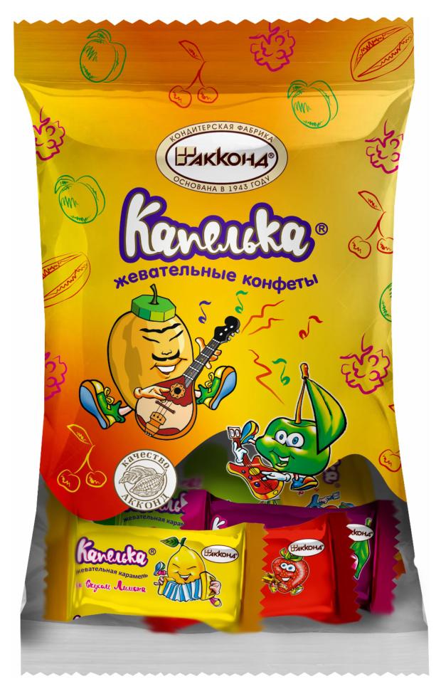 

Конфеты жевательные АККОНД Капелька микс, 200 г