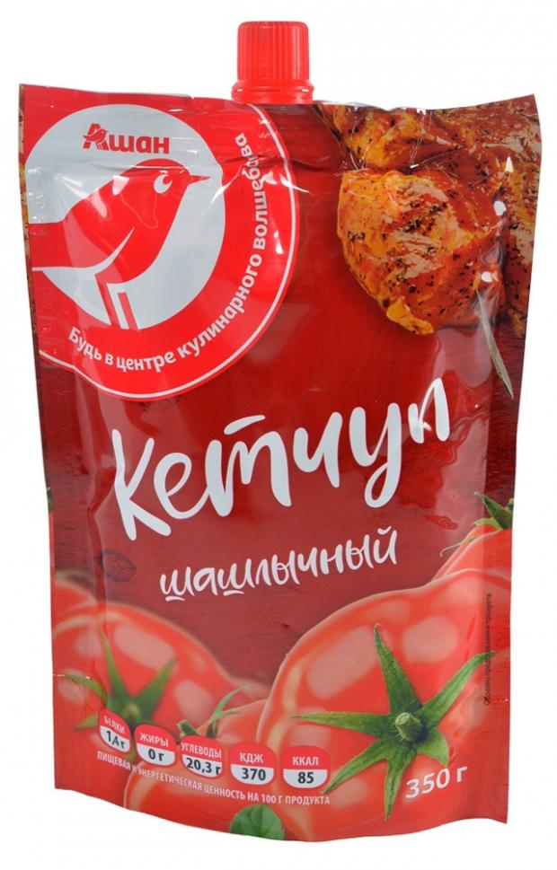 

Кетчуп томатный АШАН Шашлычный, 350 г