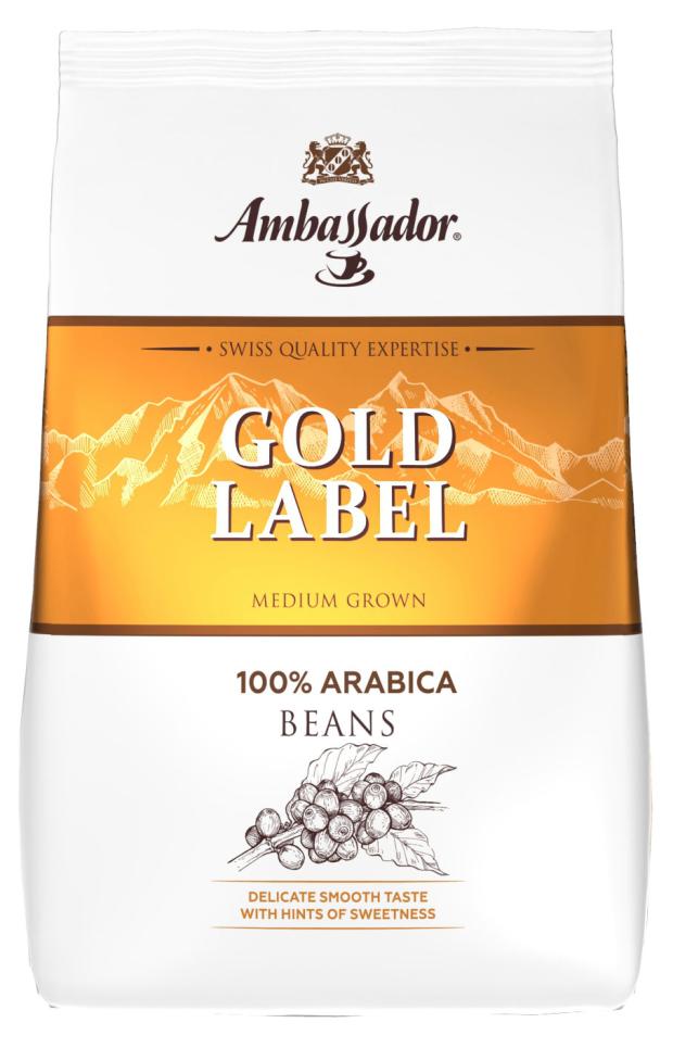 цена Кофе зерновой Ambassador Gold Label, 1 кг