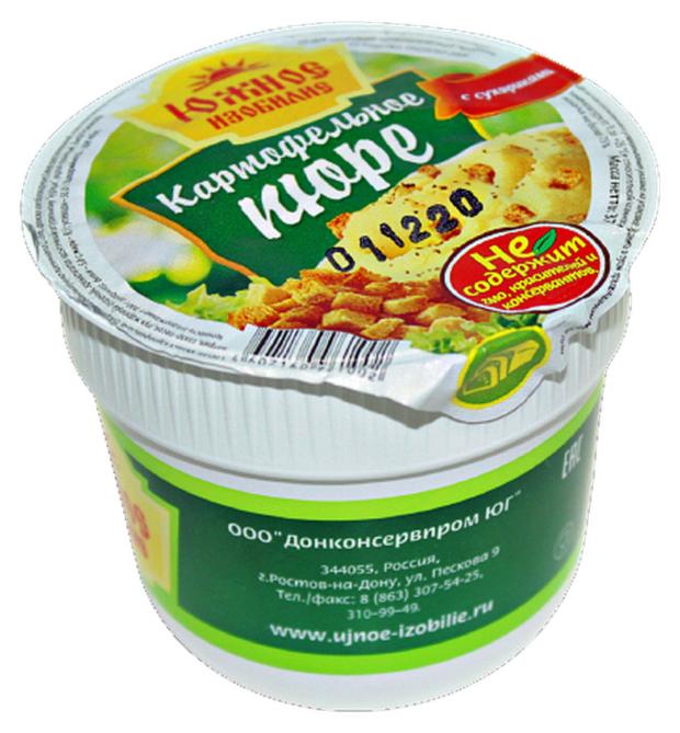 Пюре картофельное Южное Изобилие с сухариками, 37 г