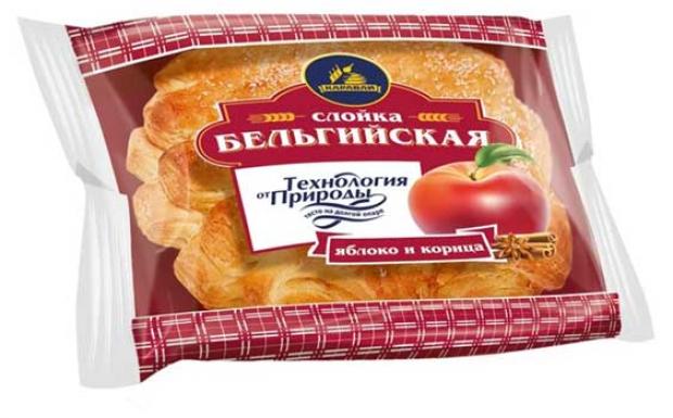 Слойка Каравай Бельгийская яблоко-корица, 70 г