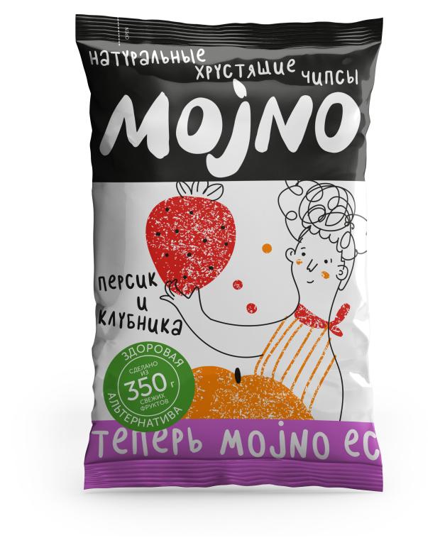 Чипсы Mojno милкшейк персик и клубника, 50 г