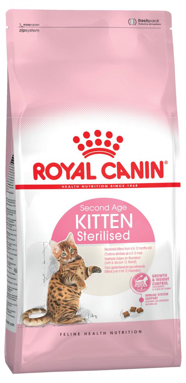 Сухой корм для стерилизованных котят Royal Canin Kitten Sterilised, 2 кг