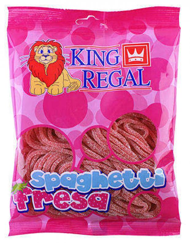 

Мармелад KING REGAL Спагетти кисло-клубничные, 250 г