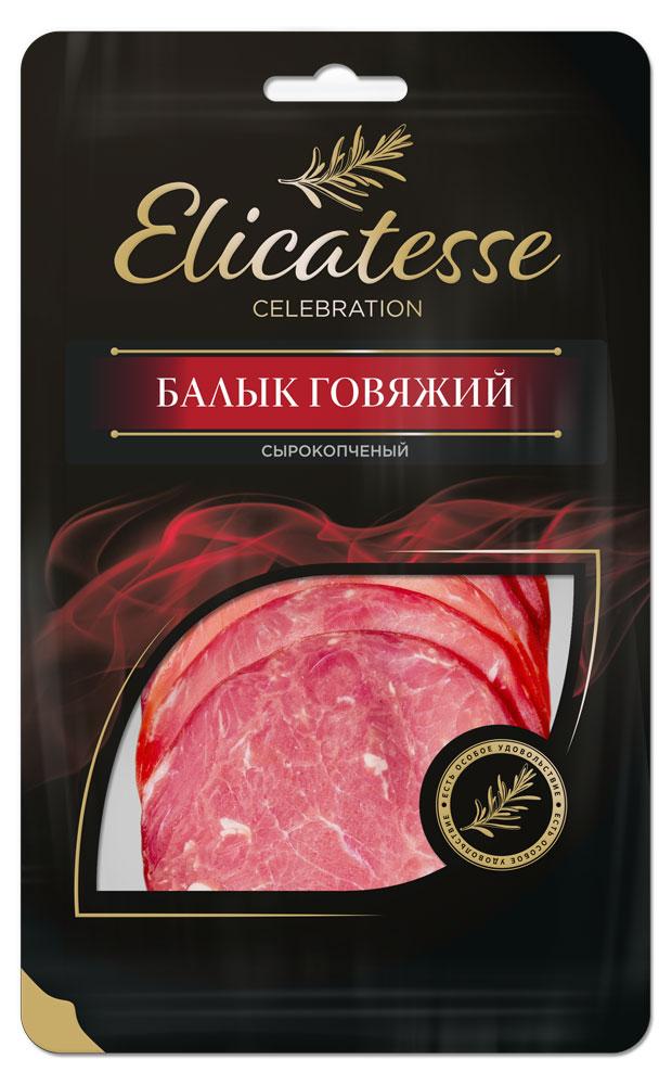 

Балык сырокопченый Elicatesse Говяжий нарезка, 100 г