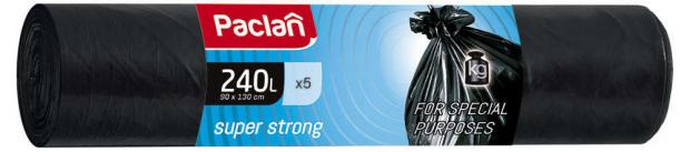 

Мешки для мусора Paclan Super Strong 240 л, 5 шт