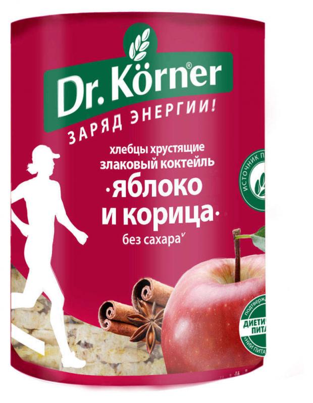 

Хлебцы многозерновые Dr. Korner злаковый коктейль яблоко и корица, 90 г