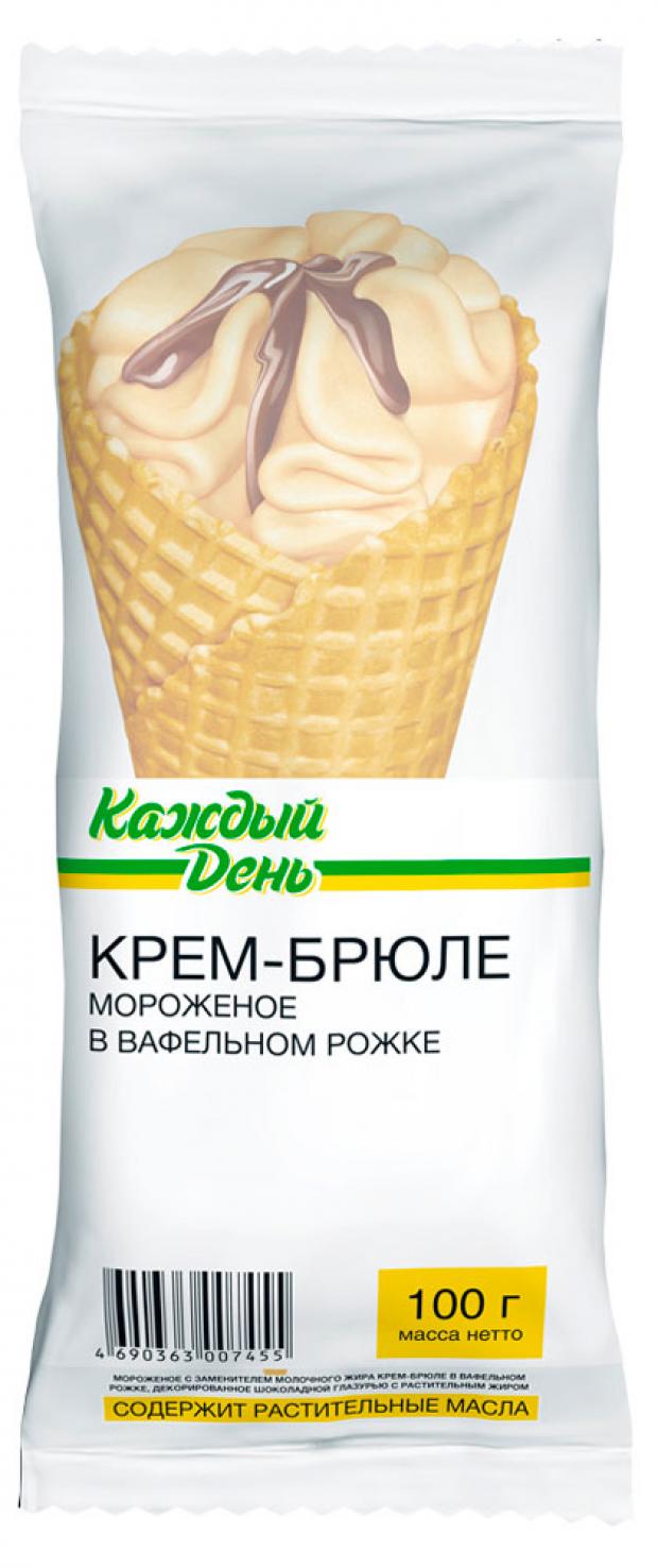 

Мороженое «Каждый день» рожок крем-брюле, 100 г