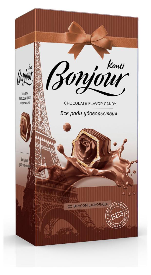 

Конфеты Konti Bonjour со вкусом шоколада, 80 г