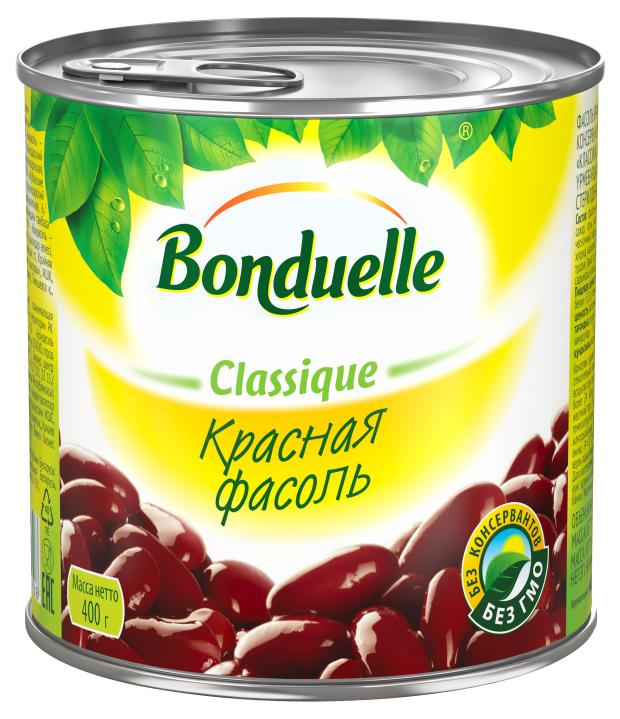 Фасоль красная BONDUELLE, 400 г фасоль bonduelle зеленая целая замороженная 400 г