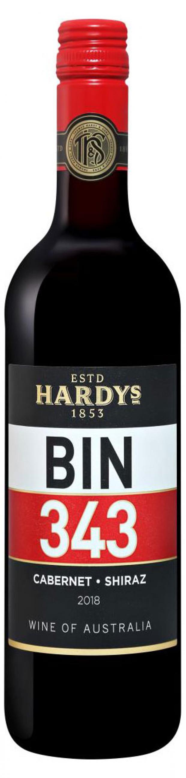 Вино Hardys Bin 343 Cabernet-Shiraz красное полусухое Австралия, 0,75 л