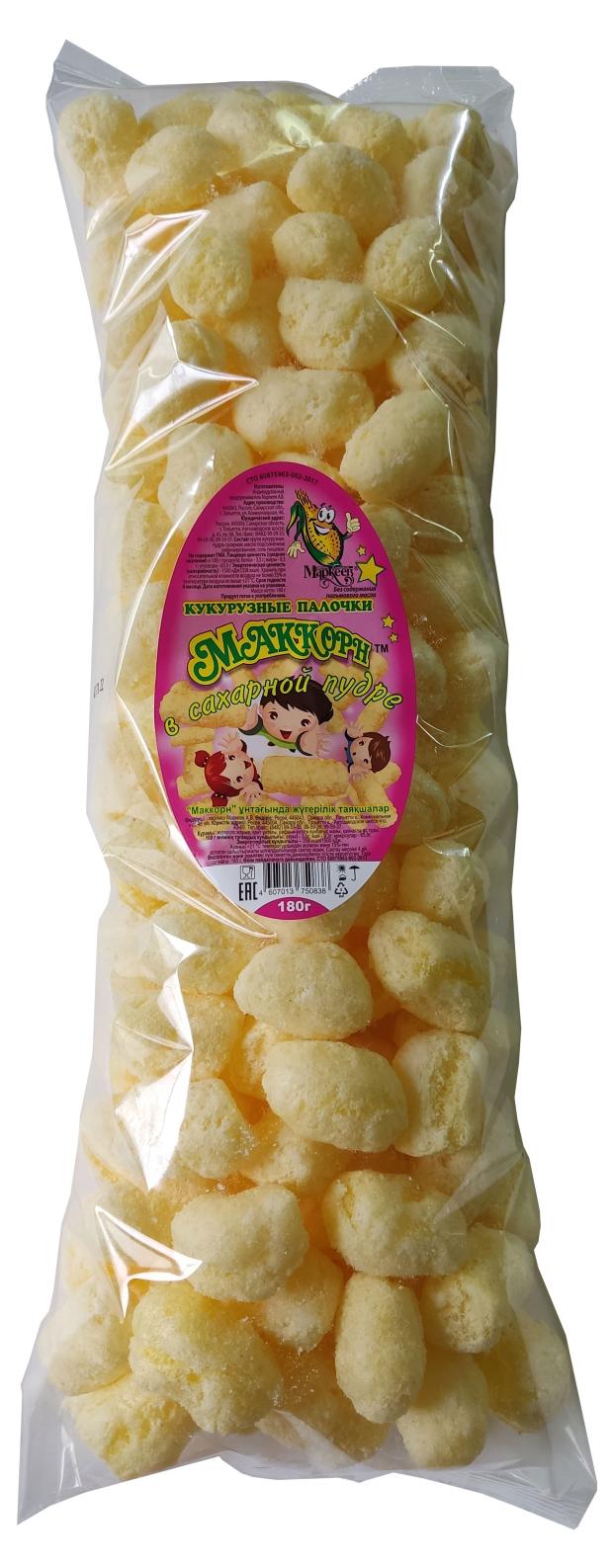 Палочки кукурузные МакКорн в сахарной пудре, 180 г