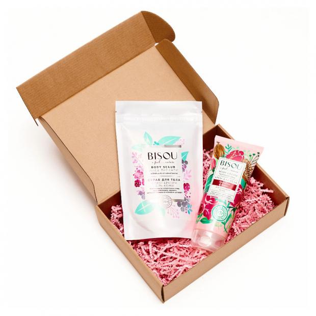 

Подарочный набор Bisou Body Set: Крем для тела 200 мл + Скраб для тела, 200 гр