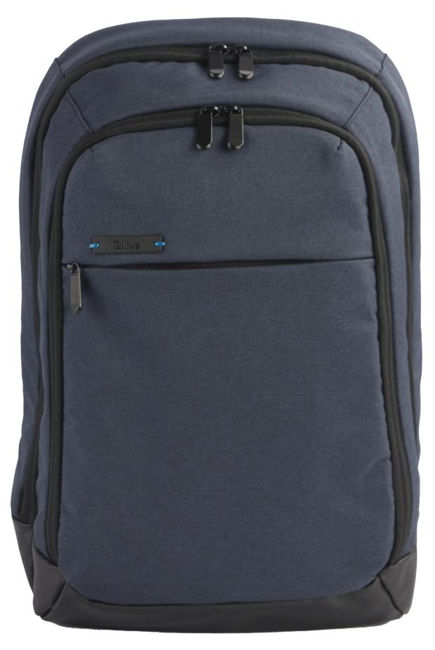 

Рюкзак для ноутбука Qilive сине-черный, 15-16''