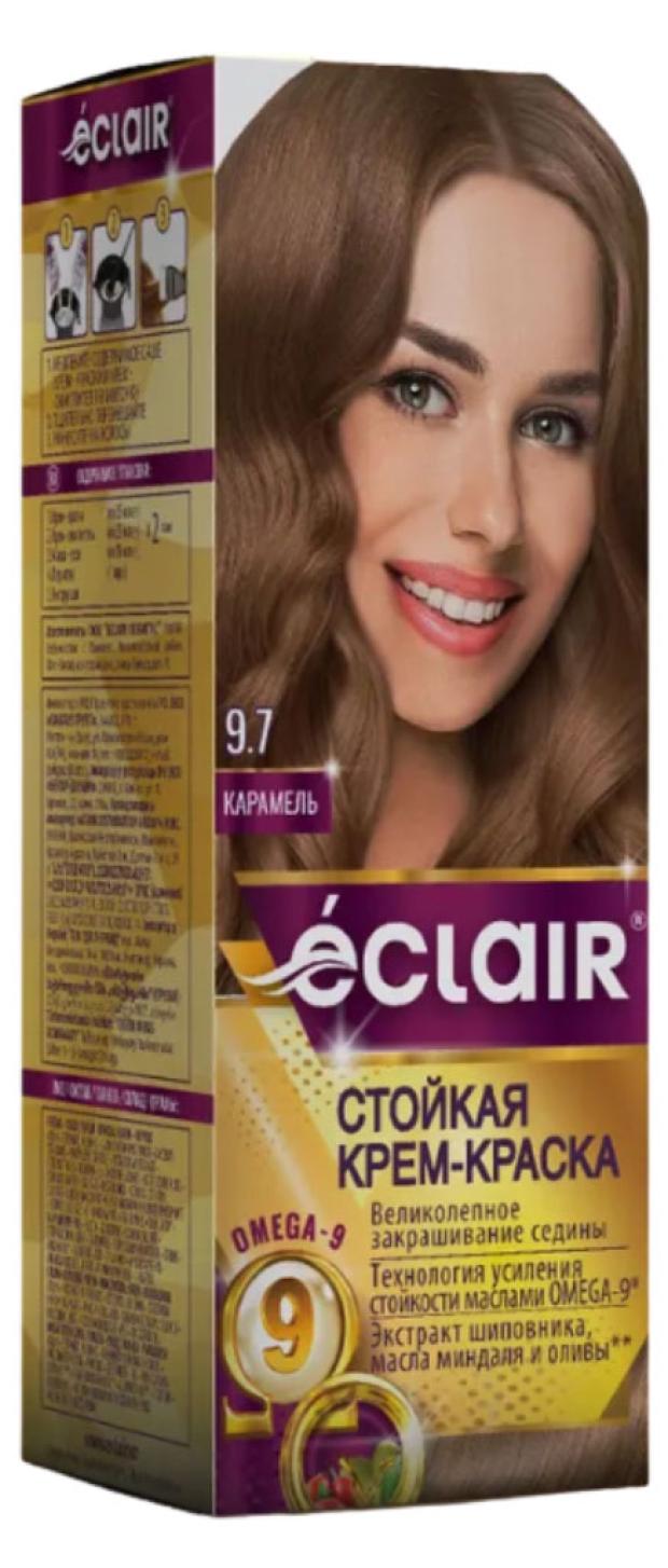 

Крем-краска для волос Eclair Omega 9 Стойкая тон 9.7 Карамель / Caramel