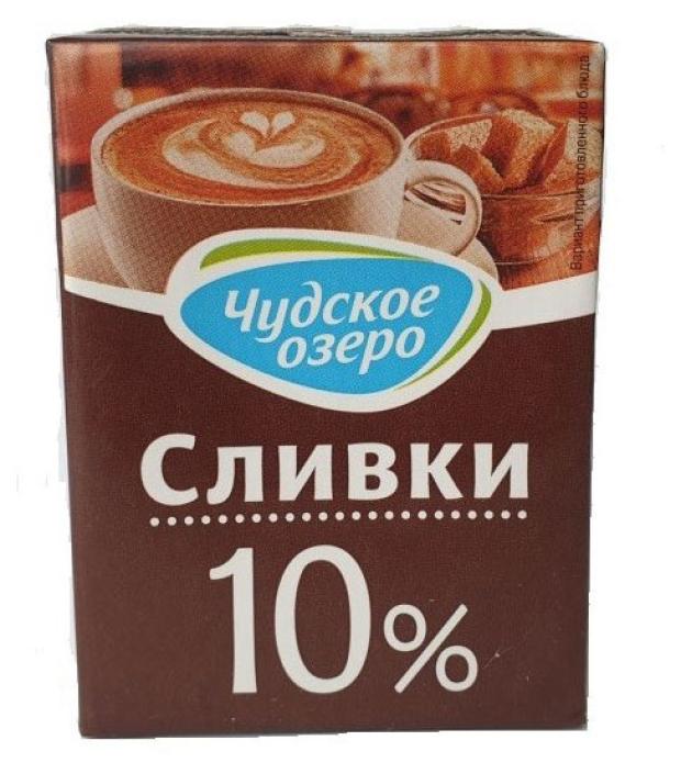 

Сливки ультрапастеризованные Чудское Озеро для кофе 10% БЗМЖ, 200 мл