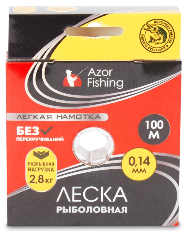 

Леска Azor Fishing Легкая намотка 0,14 мм, 100 м
