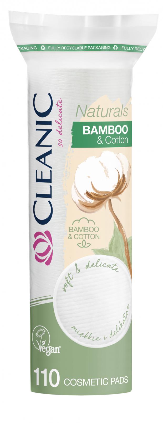 Cleanic Ватные диски Naturals CottonBamboo, 110 шт