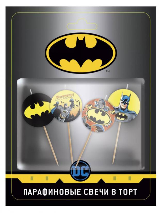 Набор свечей для торта Nd play Batman, 4 шт