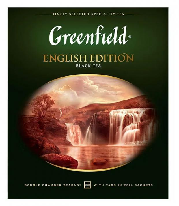 Чай черный Greenfield English Edition в пакетиках, 100 шт чай черный greenfield sicilian citrus 20 шт