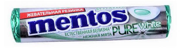 

Резинка жевательная Mentos нежная мята, 15 г