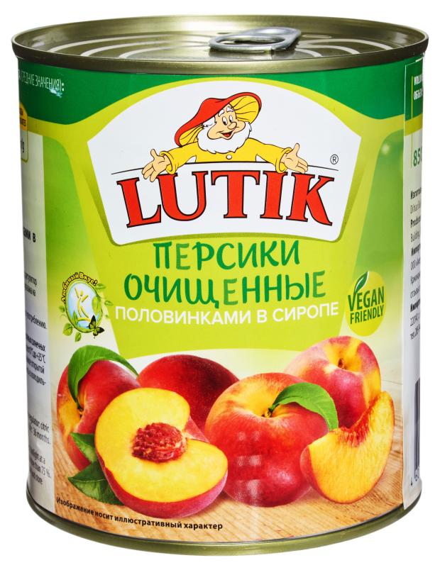 Персики очищенные LUTIK половинки в сиропе 850 мл 310₽
