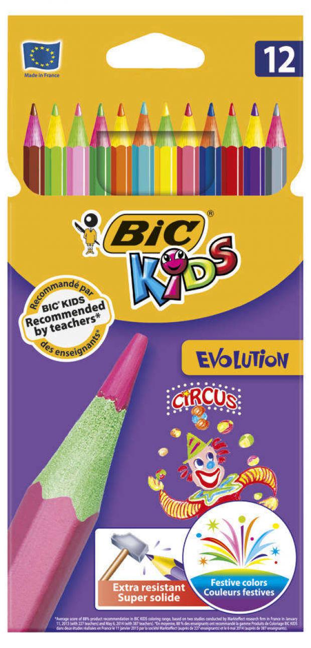 

Набор цветных карандашей Bic Kids Evolution Circus, 12 шт