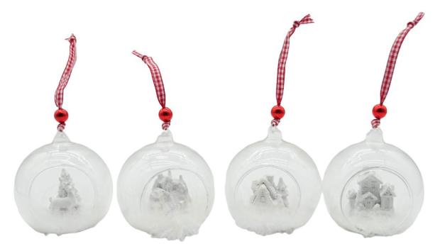 

Елочное украшение Шар стеклянный, 8 см