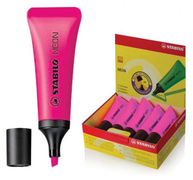 Текстовыделитель Stabilo Neon розовый