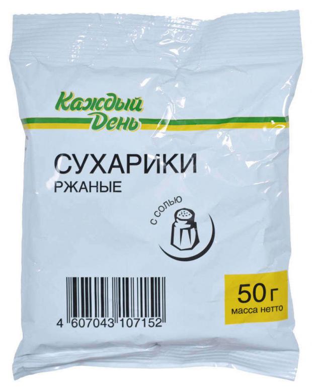 

Сухарики ржаные «Каждый День» с солью, 50 г