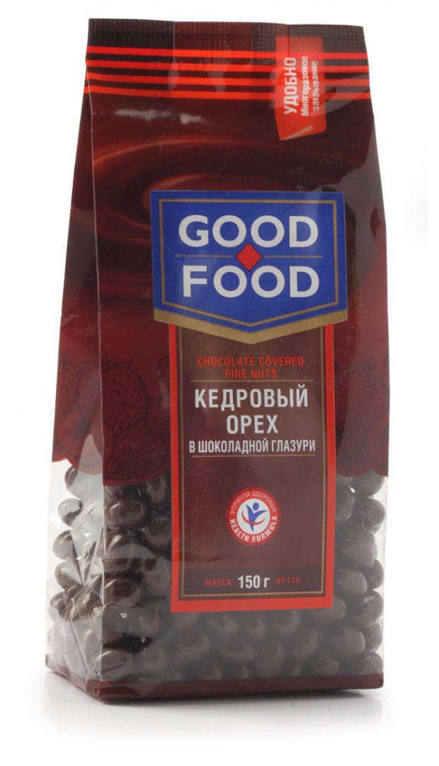 Орехи кедровые GOOD FOOD в шоколадной глазури, 150 г