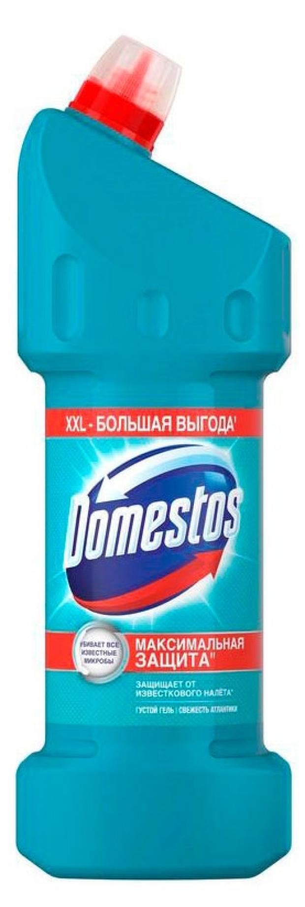 Чистящее средство Domestos Двойная сила свежесть атлантики универсальный, 1,5 л чистящее средство для унитаза domestos свежесть атлантики 1 л