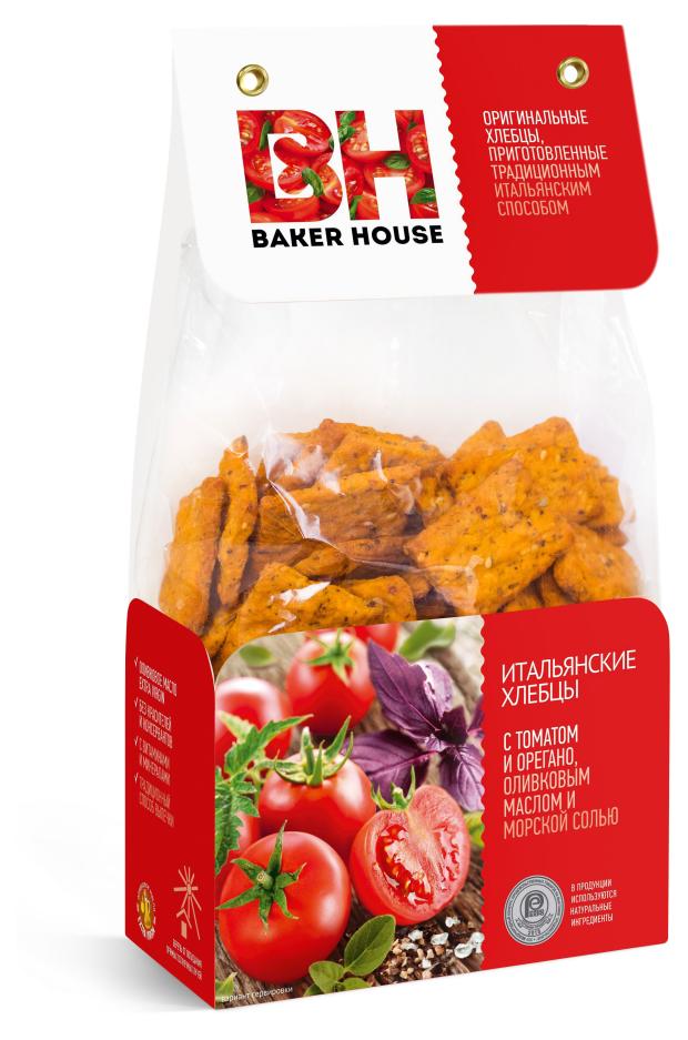 

Хлебцы Baker House с томатом, орегано и оливковым маслом, 250 г