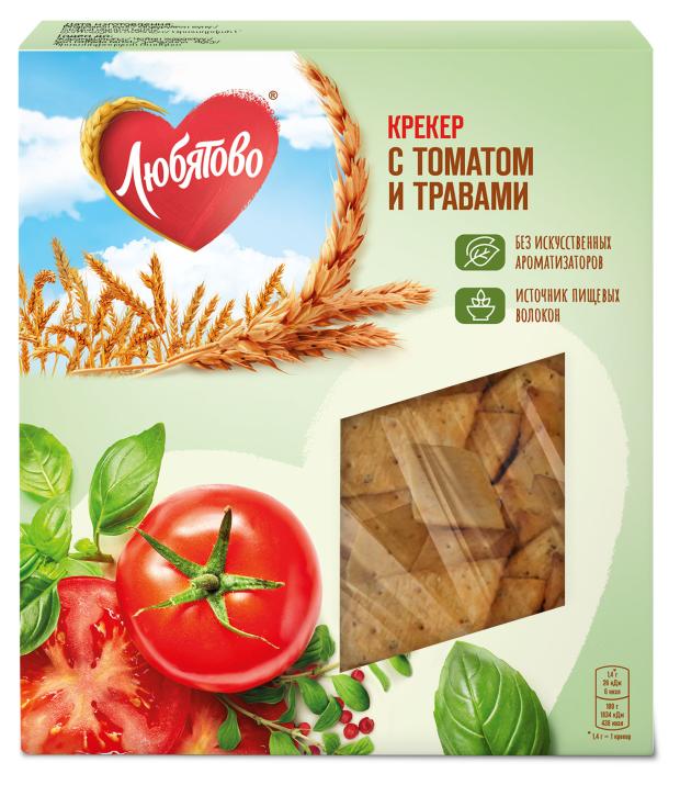Крекер Любятово с томатом и травами 150 г 174₽
